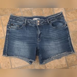 KanCan High-Rise Frayed Shorts